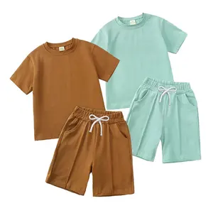 Conjunto de ropa de playa para niños pequeños, 2T, 3T, 4T, 5T, 6T, 7T, manga corta, 2023