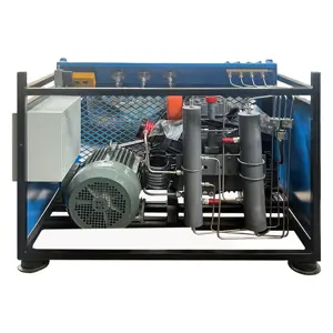 ZAKF 30Mpa 5.5kw kompresor udara tipe sekrup tekanan tinggi kompresor Piston penguat untuk api menggunakan transmisi