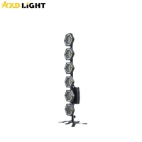6 pièces, 50W, RGB, COB, support de lumière rétro, 6 lampes, lumière rétro avec rétroéclairage auxiliaire, effet de lumière de scène