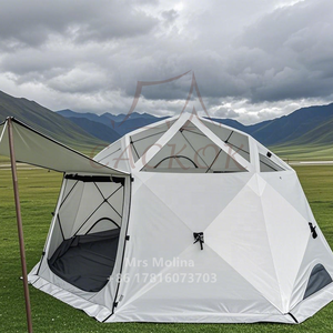 저렴한 가격 럭셔리 자동 별이 빛나는 하늘 모험 캠프 환기 돔 텐트 <span class=keywords><strong>2</strong></span> 도어 야외 캠핑 텐트를위한 넓은 공간 - Product Image 3