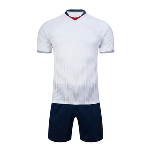 Uniforme de Fútbol de Manga Corta para Adultos, 100% Poliéster, Transpirable, de Alta Calidad, para Clubes y Equipos, Verano 2020 - Product Image 1