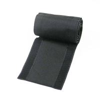 25 mm noir crochet et boucle tapis fil couverture et manchon bureau hôtel sol fils gestion câble Protection