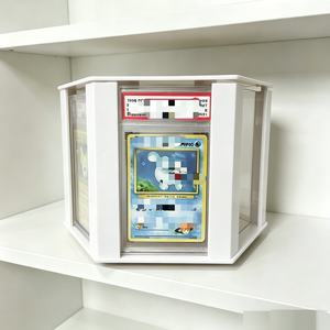 Popular Modern Rotating Custom <b>Acrylic</b> <b>Stand</b> Easy Assemble Trading Card Grading Slab <b>Display</b> For Store - Product Image 3