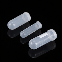Tube de centrifugation médical de laboratoire à fond conique stérile en PP, jetable, 0,2 ml, 0,5 ml, 1,5 ml, avec bouchon à vis