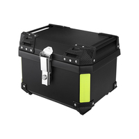 Boîte de rangement arrière universelle en PP imperméable pour motos, adaptée au rangement des casques et des bagages