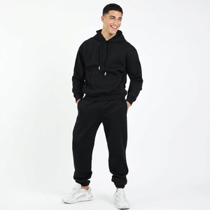 Conjunto Deportivo de Dos Piezas con Capucha para Hombre, Lavado Ácido, 100% Algodón, para Entrenamiento Informal, Cómodo, Venta al Por Mayor, Alta Calidad - Product Image 1