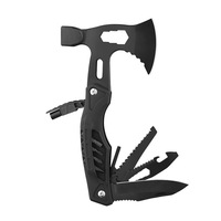 Ensemble d'outils de camping multifonctionnel marteau-axe avec couteau de camping pliable, manche en aluminium, modèle F210AB-H