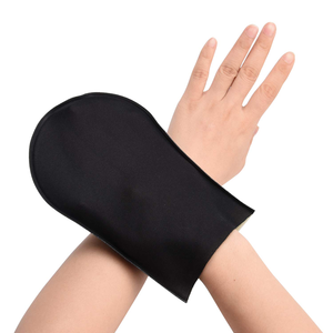 Bán buôn tùy chỉnh Tự tan thuộc da Mitt mang lại cơ thể bàn chải đen nâu Applicator có thể tháo rời Mitt có thể giặt - Product Image 5