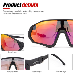 نظارات شمسية جديدة للأطفال من Fuyuanda ذهبية سوداء عالية لركوب الدراجات نظارات شمسية لتسلق الجبال والصيد من الشمس مستقطبة TR90 - Product Image 6