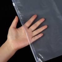 Sacs en plastique PE transparents jetables avec fermeture éclair, personnalisables avec logo, impression par tampographie pour chaussettes, utilisation promotionnelle en supermarché - Vente en gros