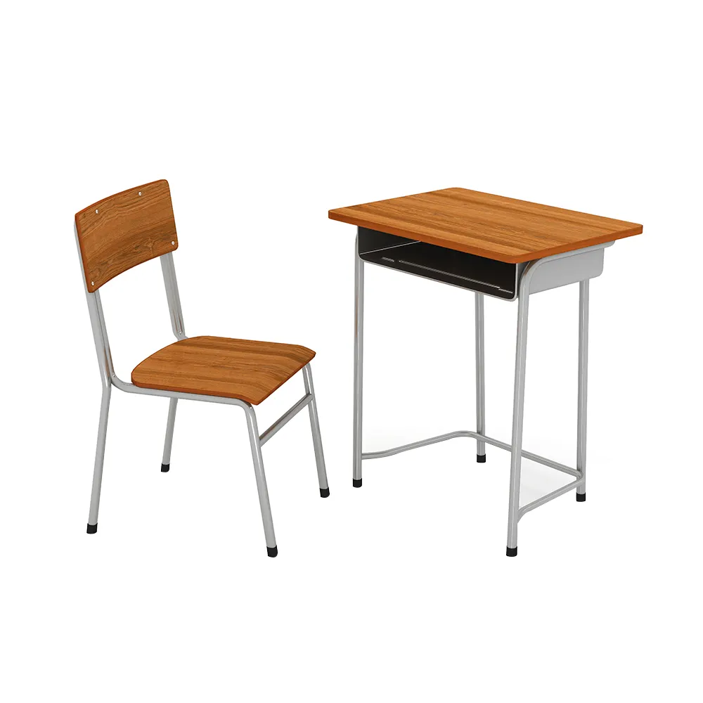 Portable Student Training Chair Fixed Table And Chair Set For School Classroom