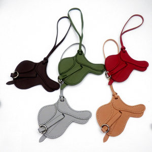 Llavero de Cuero de Diseño de Lujo, Colgante para Bolso, Anillo para Llaves, Adorno para Bolso, Decoración de Accesorios para Bolso - Product Image 2