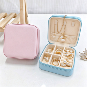 Boîte de Rangement Luxe Portable pour Petits Bijoux : Colliers, Boucles d'Oreilles, Bagues – Idéale pour Mariages et Voyages d'Affaires – Offre Spéciale - Product Image 1