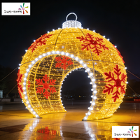 Lampes LED sphériques d'extérieur économiques, indice IP44, blanc chaud 2700K, durée de vie de 50 000 heures, pour décorations de Noël et événements, installation facile