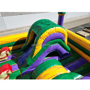 Château gonflable multicolore GMY Inflatables pour enfants et adultes avec toboggan et zone de jeux souple pour tout-petits - Product Image 5
