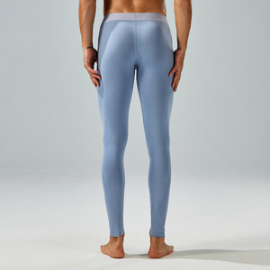 All'ingrosso di alta qualità per ragazzi sport <span class=keywords><strong>leggings</strong></span> traspiranti tinta unita in cotone pettinato pantaloni stretti <span class=keywords><strong>termici</strong></span> mutandoni per <span class=keywords><strong>uomo</strong></span> - Product Image 2