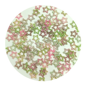Hot Selling 1000PCS 12MM ABS Star Pearls Slime Beads Flatback <strong>Buttons</strong> for Handcraft Accessories Scrapbooking Phone Case <strong>Decor</strong> - Product Image 4