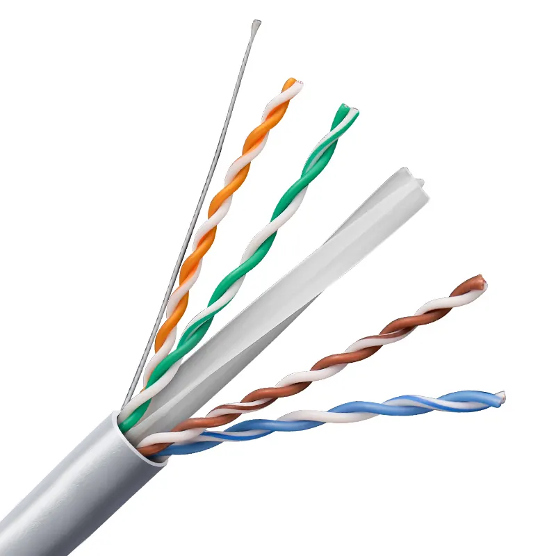 UTP cat6 network cables 0.57mmBC 23AWG cat6 lan cable Grey O.D.,6.0mm 305Meters/Box Cat 6 cable