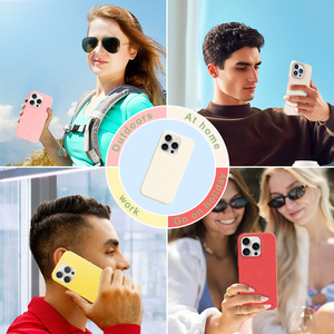 Aangepaste milieuvriendelijke telefoonhoesjes van gerecycled tarwehalm, schokbestendig en biologisch afbreekbaar voor 17 & 16 inch telefoons - Product Image 6