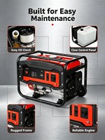 Générateur d'essence compact léger monophasé Da Mao 2,5-3KW, démarrage électrique, unité d'alimentation portable 230V, camping, voyage, terrain
