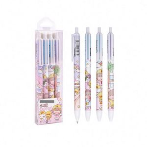 Juego de Bolígrafos de Gel Kawaii para Estudiantes, con Logotipo Personalizado, Retráctiles, de Plástico, Ancho de Escritura de 0.5 mm, Tinta Multicolor, No Borrable - Product Image 2