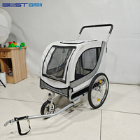 Remorque vélo chien poussette Camping en plein air pliant Wagon quatre roues acier métal tissu Shopping stockage OEM personnalisable