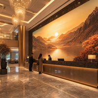 Écran LED couleur pleine gamme P1.8 pour intérieur, mur vidéo LED ultra-fin sans soudure pour hall d'hôtel, signalisation numérique