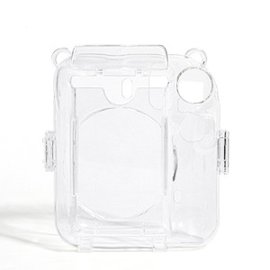Étui de protection transparent pour Fujifilm <span class=keywords><strong>Instax</strong></span> Mini 12, coque rigide anti-rayures avec poche photo et bandoulière - Product Image 6