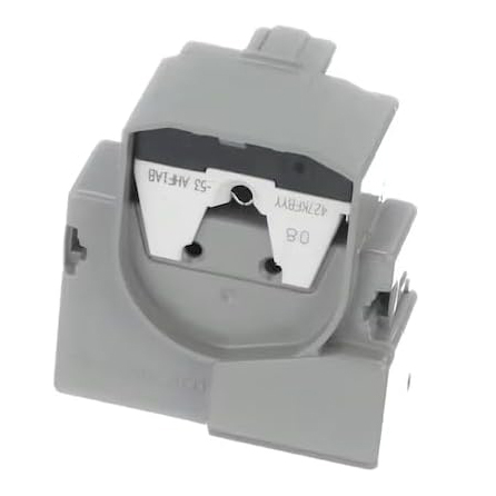 WR08X21100 Refrigerator Overload & Start Relay Universal Replacement for 1/4" Terminal Models - Compressor Protection Device