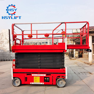 Plataforma de Trabajo Aéreo Pequeña 8m 10m 12m Elevador de Tijera Móvil Hidráulico Eléctrico Plataforma Elevadora Portátil para Hotel - Product Image 2