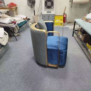 Hotel Single Reception <b>Chair</b> Modern PU <b>Leather</b> Design Comfortable <b>Living</b> <b>Room</b> Bedroom Leisure Sofa Metal Home Office Lobby - Product Image 6