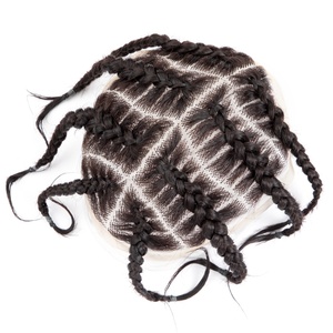 Originea Nhà Máy Người Đàn Ông Của Tóc Giả Tóc Giả Tóc Brazil Cornrow Hộp Bện Dreadlock Tóc Tóc Thay Thế Hệ Thống Cho Nam Giới - Product Image 3