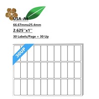 Étiquettes autocollantes personnalisées A4 pour vêtements, étiquettes d'emballage, étiquettes de vêtements, 100x30mm, 18 étiquettes par feuille, papier pour machine de découpe laser