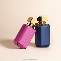Étui de luxe élégant en cuir PU pour vaporisateur de parfum, pochette de rangement pour huiles essentielles, sac à cosmétiques pour rouge à lèvres