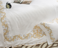 Ensemble de literie de chambre à coucher 100% coton, drap de lit de couleur blanche, taille unique en percale