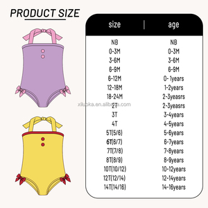 Traje de Baño Personalizado de Talla Única para Niñas, Traje de Baño de Una Pieza con Lazo, Ropa de Baño de Alta Calidad para <span class=keywords><strong>Adolescentes</strong></span> - Product Image 3