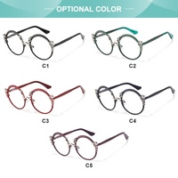 Monturas de Gafas Metálicas de Diseño de Lujo, Estilo Vintage, Lentes Graduadas Personalizadas, Decoración de Dragón, Monturas Redondas