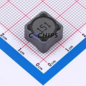 Inducteur de puissance SMD DRH127-151MT, 12,5x12,5 mm (Inductance : 150 µH) (Précision : 20 % Courant nominal : 1,4 A) - Product Image 1