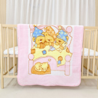 Manta de bebé Raschel estampada, saco de dormir para bebé de 80*90cm y 80*110cm, manta para recién nacidos con cremallera.