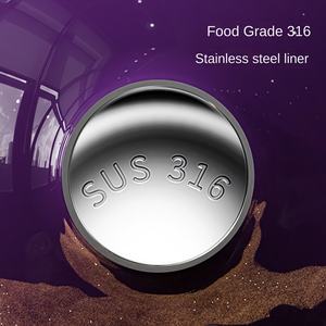 Termo de calabaza, termo de acero inoxidable 316, termo portátil para niños, niñas, paja de gran capacidad, luz de diseño moderno - Product Image 3