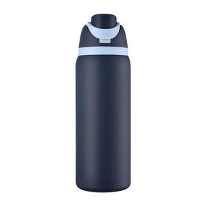Botella Deportiva de Gran Capacidad de 32 oz, Botella de Agua Aislada de Acero Inoxidable 304 con Asa Portátil y Compartimento para Frutas - Product Image 4
