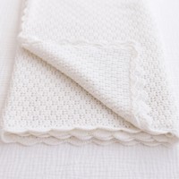 Couverture pour bébé Tricot Swaddle Doux Chaud Crochet Neutre Réception Unisexe pour Garçons et Filles