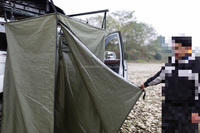 Accessoires de camping pour véhicules tout-terrain 4x4, équipement de camping, auvent de toit de voiture facile à installer, tente de douche pour véhicule, montage sur toit en toile