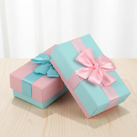 Cajas de Regalo Personalizadas de Alta Gama, Ecológicas, Reutilizables, con Lazo de Cinta de Colores, para Celebraciones Festivas, Cajas de Embalaje Rígidas