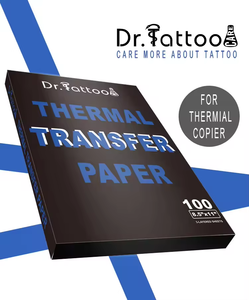 100 pezzo di carta fotocopiatrice usa e getta tatuaggio tatuaggio termico <span class=keywords><strong>Stencil</strong></span> carta adesiva carta termica - Product Image 4