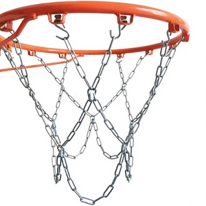 Rete da basket in metallo resistente per impieghi gravosi, a tre colori, anti-groviglio, in acciaio inossidabile, per campi da basket all'aperto - Product Image 6
