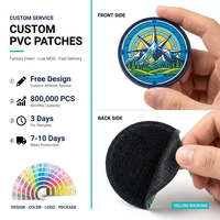 Écussons en PVC souple 3D personnalisés écologiques avec logo en relief, étiquettes en plastique à coudre, patchs en caoutchouc de silicone pour vêtements