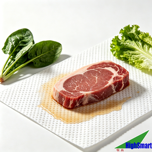 Tampons absorbants pour viande, qualité alimentaire, écologiques, pratiques, jetables, antidérapants, pour l'emballage de la viande avec plateau, tampon absorbant - Product Image 1