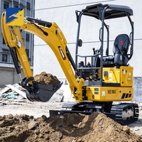 Excavatrice XCMG XE19U d'occasion fiable, mini-excavatrice de 1,9 tonne, excavatrice compacte sur chenilles