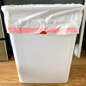 Sacs poubelle de cuisine BEIDOU-PAC à cordon, 13 gallons, 100 unités, très résistants, blancs et non parfumés - Product Image 6